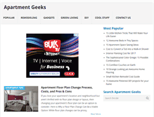 Tablet Screenshot of apartmentgeeks.net